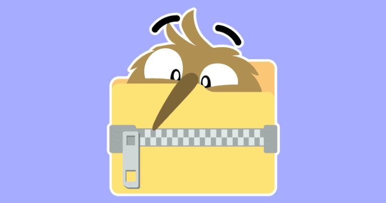 Kiwi Hiding In A Zip Folder
