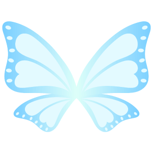 Some blue butterfly wings