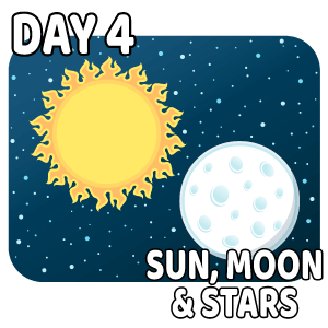 Seven Days of Creation Day 4 - Sun, Moon and Stars