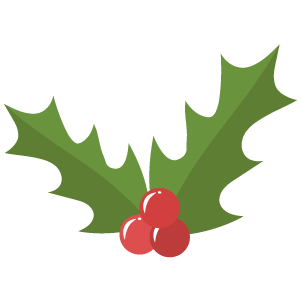 Some typical decorative Christmas holly