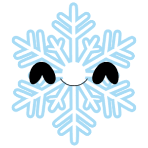 A cute winter snowflake