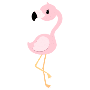 A female flamingo looking over itself