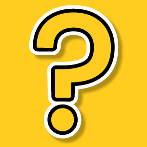 A big yellow question mark button