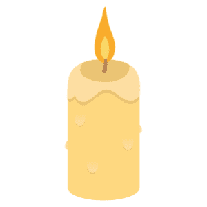 A candle from a church