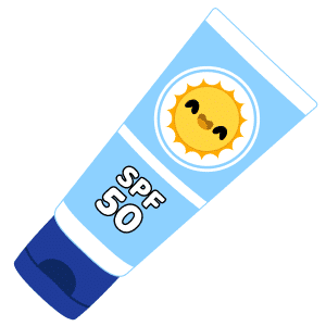 A bottle of high SPF sun screen