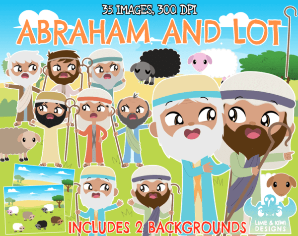 Abraham and Lot Clipart Pack