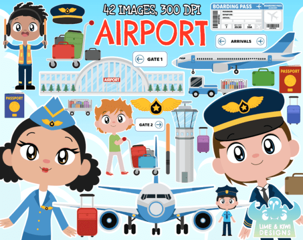 Airport Clipart Pack