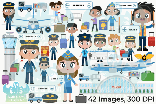 Airport Clipart Pack All Images