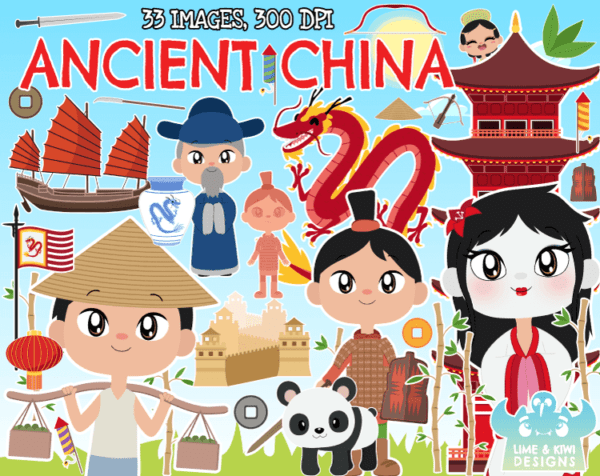 Ancient China Clipart Pack