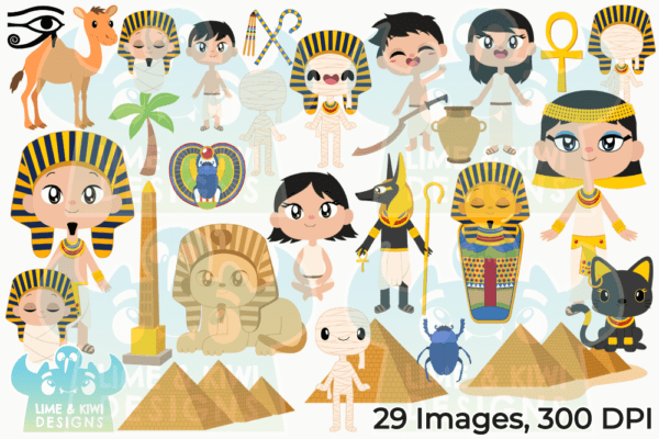 Ancient Egypt Clipart Pack All Images