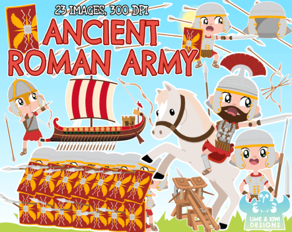 Ancient Roman Army Clipart Pack