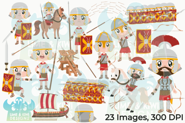 Ancient Roman Army Clipart Pack All Images