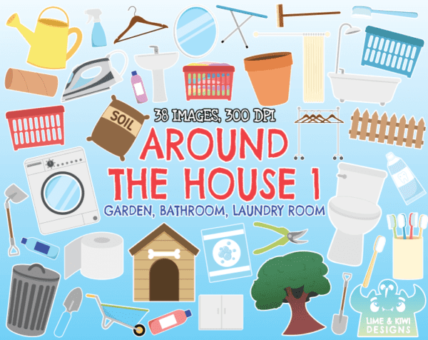 Around The House 1 Clipart Pack