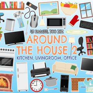 Around The House 2 Clipart Pack