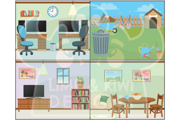 Around The House Backgrounds Clipart Preview 3