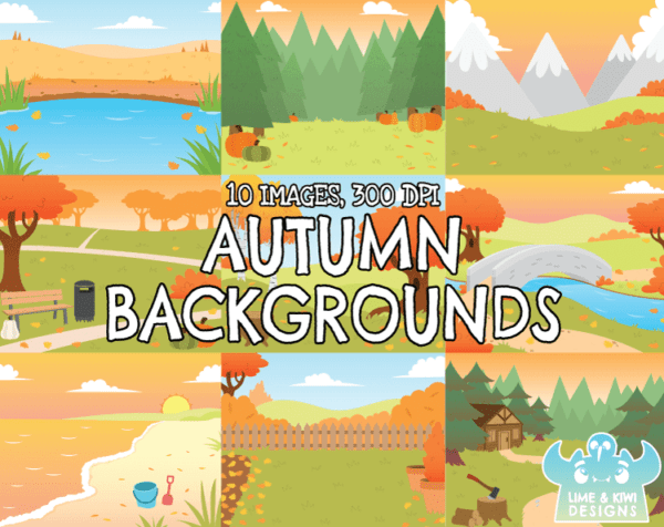 Autumn Backgrounds Clipart Preview 1