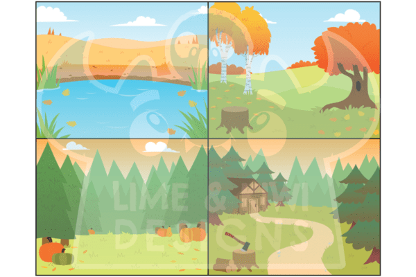 Autumn Backgrounds Clipart Preview 2