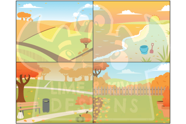 Autumn Backgrounds Clipart Preview 3