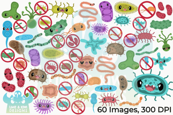 Bacteria Clipart Pack All Images