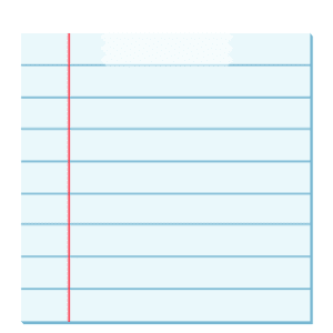 A Blue Lined Note With Tape