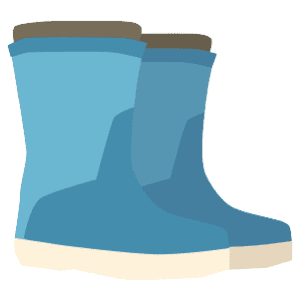 Some Blue Wellington Boots