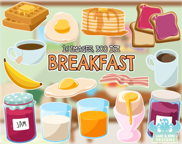 Breakfast Clipart Pack