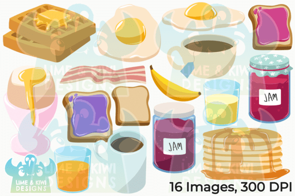 Breakfast Clipart Pack All Images