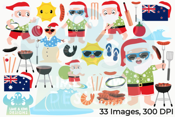 Christmas Down Under Clipart Pack All Images