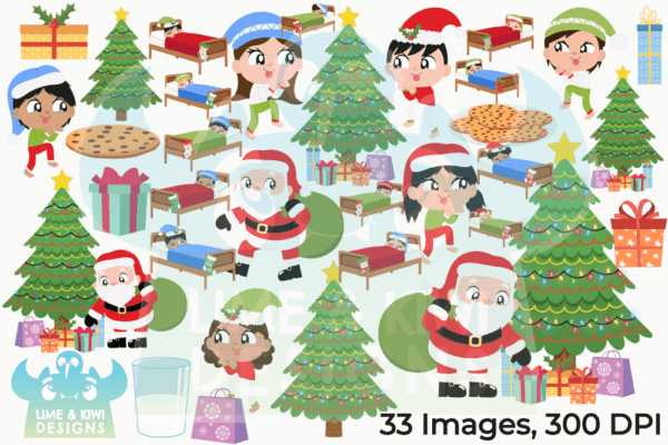 Christmas Eve Clipart Pack All Images