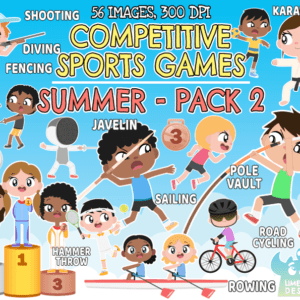 Competitive Sports Games Summer 2 Clipart Pack