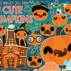 Cute Pumpkins Clipart Pack