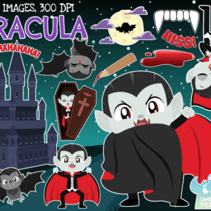 Dracula Clipart Pack