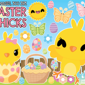 Easter Chicks Clipart Pack