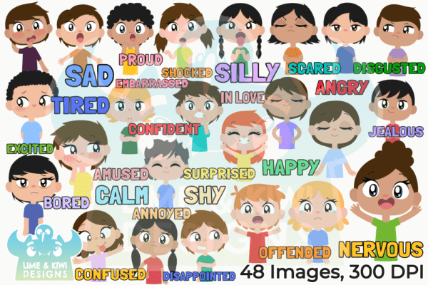 Emotions Clipart Pack All Images