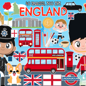 England Clipart Pack