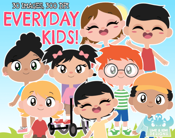 Everyday Kids Clipart Pack