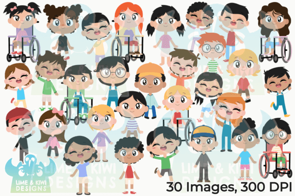 Everyday Kids Clipart Pack All Images