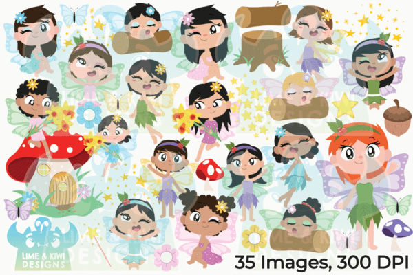 Fairies Clipart Pack All Images