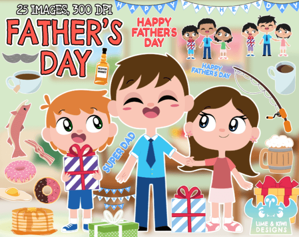 Father's Day Clipart Pack