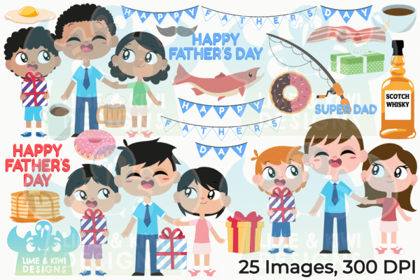 Father's Day Clipart Pack All Images