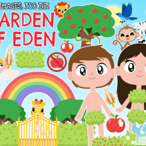 Garden of Eden/Adam and Eve – Option 1 Clipart Pack