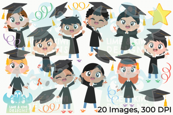 Graduation Day Clipart Pack All Images