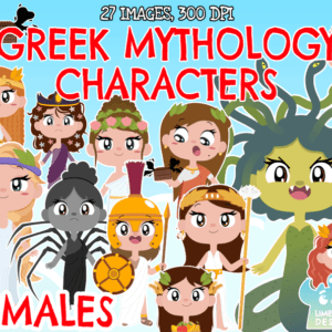 Greek Mythology Characters - Females Clipart Pack