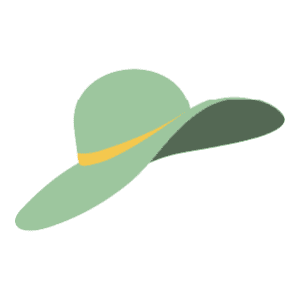 A Green Ladies Sun Hat