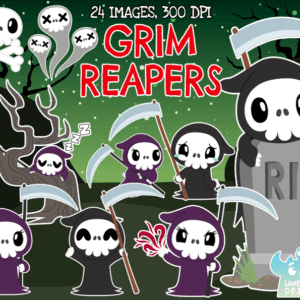 Grim Reapers Clipart Pack