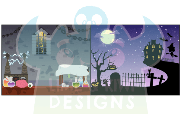 Halloween Backgrounds Clipart Preview 4
