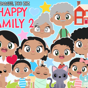 Happy Family 2 Clipart Pack