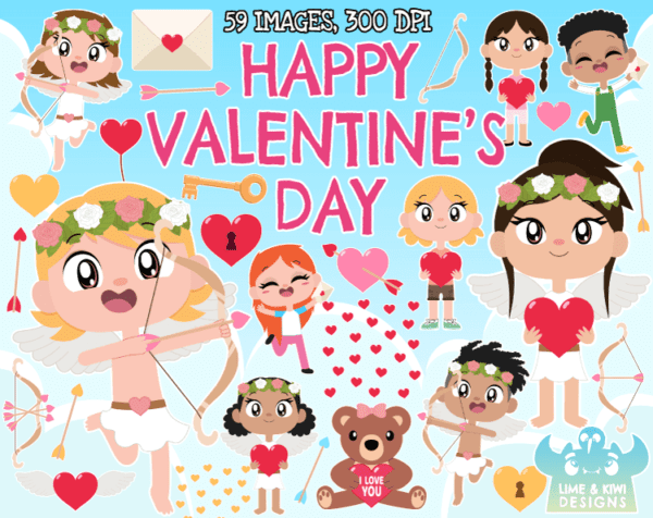 Happy Valentine's Day Clipart Pack