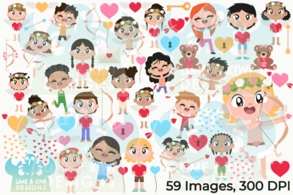 Happy Valentine's Day Clipart Pack All Images