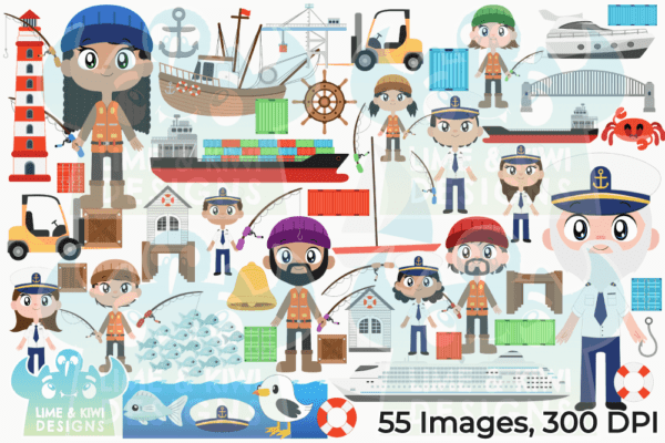 Harbor Clipart Pack All Images